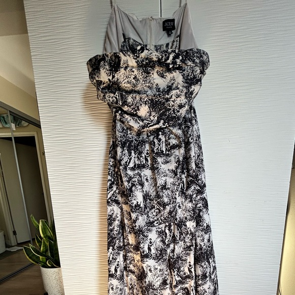 🖤J. Crew Black and White Toile Print Maxi Dress🖤 - Picture 7 of 8